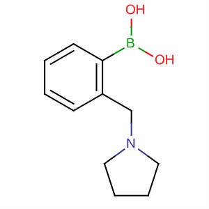 Boronic acid, [2-(1-pyrrolidinylmethyl)phenyl]-结构式
