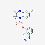 Structure of 7-fluoro-4-[(isoquinolin-5-yloxy)acetyl]-1,3,3-trimethyl-3,4-dihydroquinoxalin-2(1H)-one