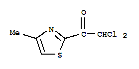 Structure of Ethanone,2,2-dichloro-1-(4-methyl-2-thiazolyl)-