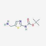 Structure of 2-methyl-2-propanyl [5-(aminomethyl)-1,3-thiazol-2-yl]carbamate