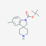 Structure of tert-butyl 5-methylspiro[indoline-3,4'-piperidine]-1-carboxylate