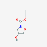 Tert-butyl 4-hydroxy-1,2-oxazolidine-2-carboxylate结构式