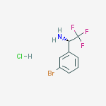 Structure of (S)-1-(3-Bromo-phenyl)-2,2,2-trifluoro-ethylamine hydrochloride