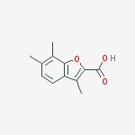 Structure of 3,6,7-TRIMETHYL-1-BENZOFURAN-2-CARBOXYLIC ACID