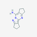 Structure of 1,2,3,5,6,7-HEXAHYDRO-4,8A,9-TRIAZA-CYCLOPENTA[A]-S-INDACEN-8-YLAMINE