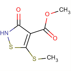 Structure of 3-HYDROXY-5-METHYLSULFANYL-ISOTHIAZOLE-4-CARBOXYLIC ACID METHYL ESTER