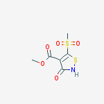 Structure of 3-HYDROXY-5-METHANESULFONYL-ISOTHIAZOLE-4-CARBOXYLIC ACID METHYL ESTER