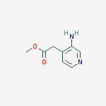 Structure of METHYL 2-(3-AMINOPYRIDIN-4-YL)ACETATE