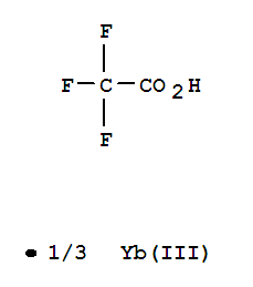 Chemical structure of YTTERBIUM TRIFLUOROACETATE