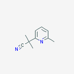 2-Methyl-2-(6-methylpyridin-2-yl)propanenitrile结构式