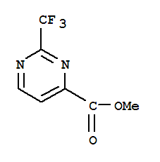2-三氟甲基-4-嘧啶甲酸甲酯结构式