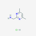 Structure of (4,6-dimethylpyrimidin-2-yl)methanamine;hydrochloride