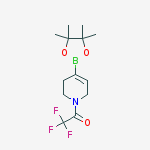 Structure of 2,2,2-Trifluoro-1-(4-(4,4,5,5-tetramethyl-1,3,2-dioxaborolan-2-yl)-5,6-dihydropyridin-1(2H)-yl)ethanone