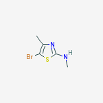 Structure of 5-BROMO-N,4-DIMETHYL-1,3-THIAZOL-2-AMINE, 95%