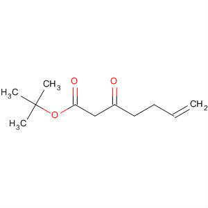 Structure of 6-Heptenoic acid, 3-oxo-, 1,1-dimethylethyl ester