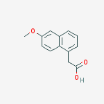 Structure of (6-METHOXY-1-NAPHTHYL)ACETIC ACID