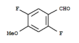 2,5-二氟-4-甲氧基苯甲醛结构式