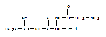 ALANINE,N-(N-GLYCYL-DL-VALYL)-,DL-结构式