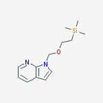 Structure of 1-((2-(trimethylsilyl)ethoxy)methyl)-1H-pyrrolo[2,3-b]pyridine