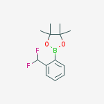 Structure of 2-[2-(difluoromethyl)phenyl]-4,4,5,5-tetramethyl-1,3,2-dioxaborolane