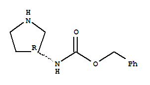 (R)-3-CBZ-氨基吡咯烷结构式