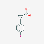 Structure of 2-(4-FLUOROPHENYL)CYCLOPROPANECARBOXYLIC ACID