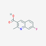 Structure of 7-FLUORO-2-METHYLQUINOLINE-3-CARBOXYLIC ACID