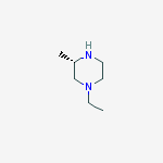 Piperazine, 1-ethyl-3-methyl-, (3S)-结构式
