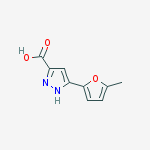 Structure of 5-(5-METHYLFURAN-2-YL)-1H-PYRAZOLE-3-CARBOXYLIC ACID