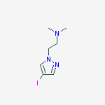 2-(4-Iodo-1H-pyrazol-1-yl)-N,N-dimethylethanamine结构式