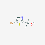2-(5-bromo-1,3-thiazol-2-yl)propan-2-ol结构式