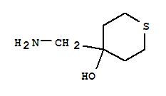 Structure of 4-(AMINOMETHYL)TETRAHYDRO-2H-THIOPYRAN-4-OL