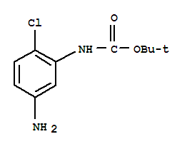Structure of (5-AMINO-2-CHLORO-PHENYL)-CARBAMIC ACID TERT-BUTYL ESTER