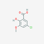 Structure of 5-Chloro-2-hydroxy-3-methoxybenzoic acid