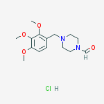 Structure of 1-Piperazinecarboxaldehyde, 4-[(2,3,4-triMethoxyphenyl)Methyl]-, hydrochloride