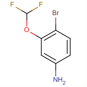 Structure of Benzenamine, 4-bromo-3-(difluoromethoxy)-