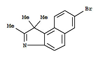 7-溴-1,1,2-三甲基-1H-苯并[e]吲哚结构式