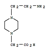 1-Piperazineaceticacid, 4-(2-aminoethyl)-结构式