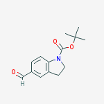 Structure of 1-Boc-5-formylindoline
