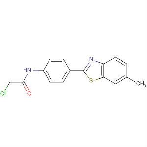 Structure of 2-CHLORO-N-[4-(6-METHYL-1,3-BENZOTHIAZOL-2-YL)PHENYL]ACETAMIDE