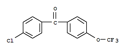 4-(三氟甲氧基)-4-氯苯甲酮结构式