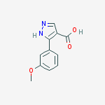 Structure of 3-(3-methoxyphenyl)-1H-pyrazole-4-carboxylic acid