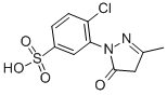Structure of 4-Chloro-3-(3-methyl-5-oxo-2-pyrazolin-1-yl)benzenesulfonic acid