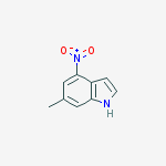 Structure of 1H-Indole, 6-Methyl-4-nitro-