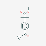 Structure of 4-(Cyclopropylcarbonyl)-α,α-dimethylbenzeneacetic Acid Methyl Ester