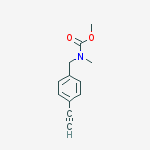 Structure of (4-ETHYNYL-BENZYL)-METHYL-CARBAMIC ACID METHYLESTER