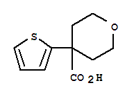 Structure of 4-Thien-2-yltetrahydro-2H-pyran-4-carboxylic acid 97%