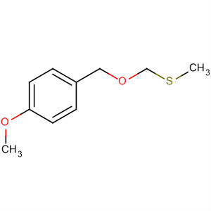 Structure of Benzene, 1-methoxy-4-[[(methylthio)methoxy]methyl]-