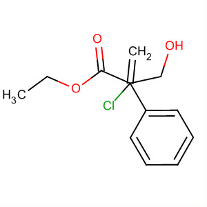 Benzenepropanoic acid, 2-chloro-b-hydroxy-a-methylene-, ethyl ester结构式