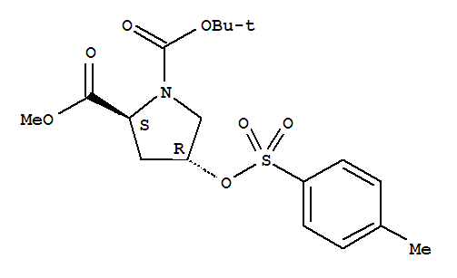 Structure of N-Boc-trans-4-tosyloxy-L-proline methyl ester